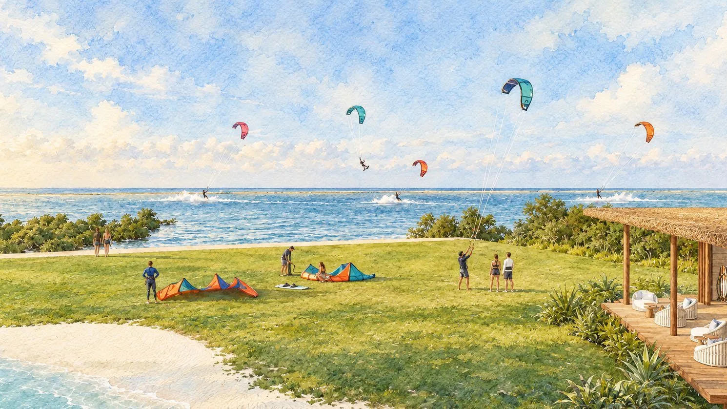 Kite in, kite out pelo Beach Club · imagem ilustrativa