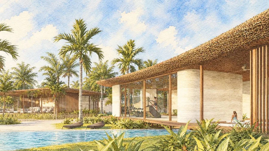 Aquarela do Maré à beira da água